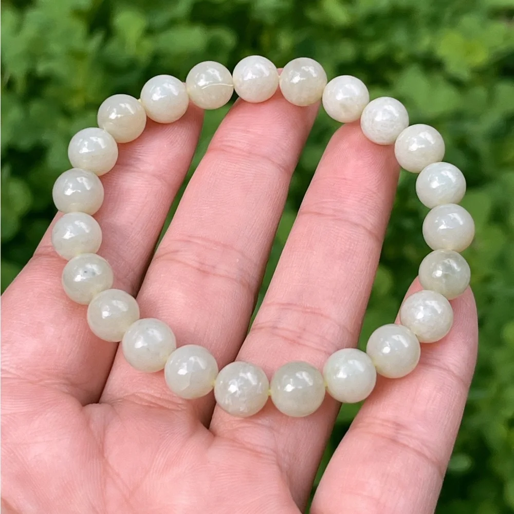 8mm stretchable jade bracelet‎